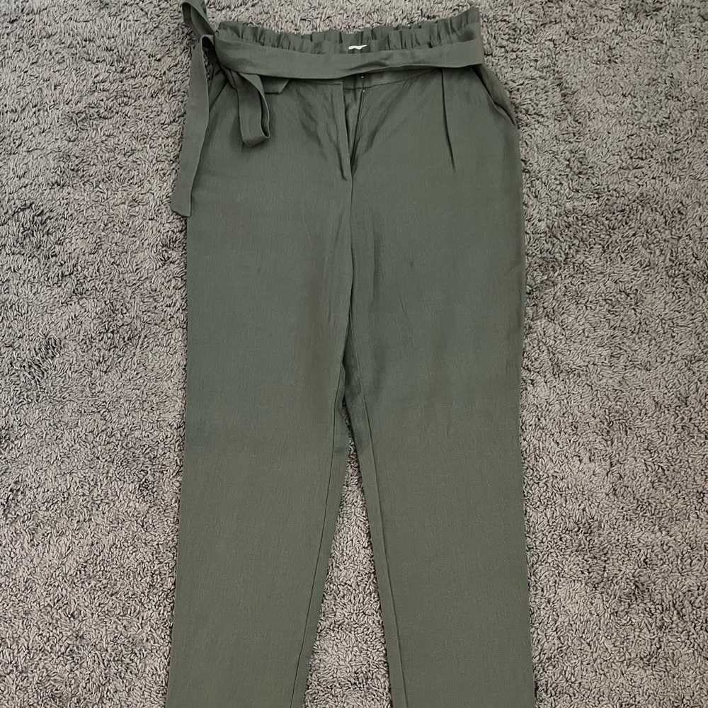 High waist cropped dress pants